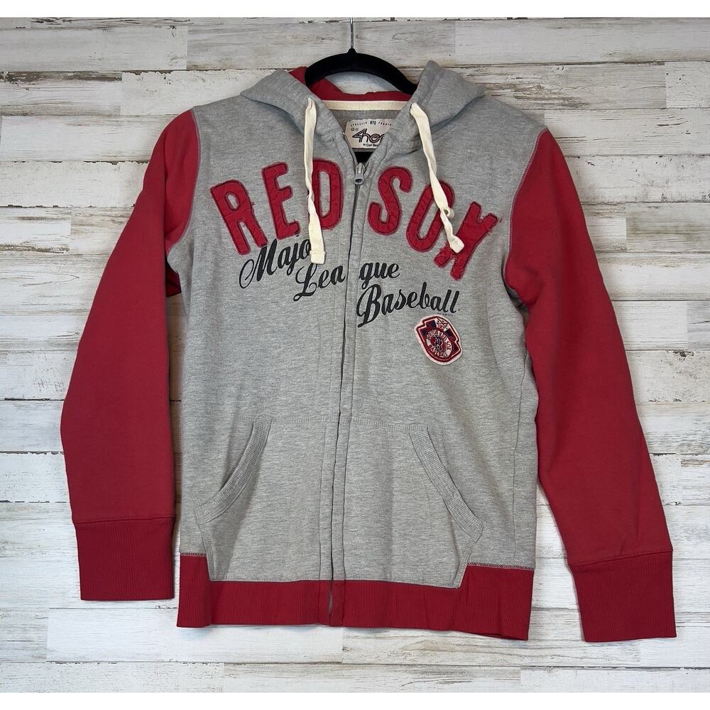Boston Red Sox Zip Hoodie G-III 4Her by Carl Banks Women’s M MLB Gray Red